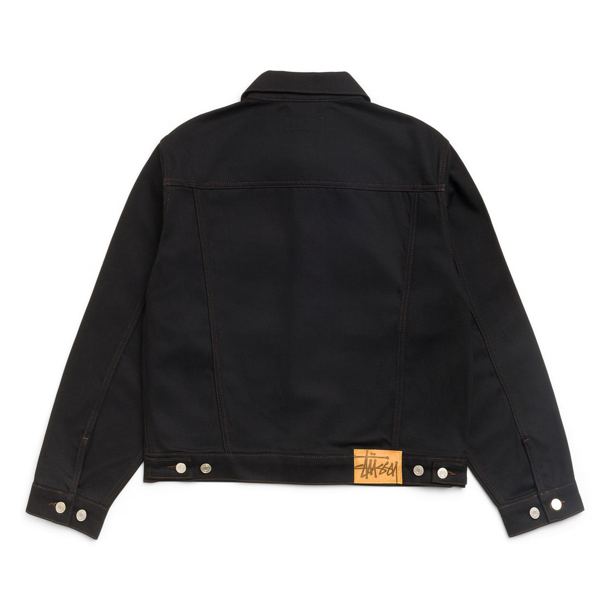 Stussy Trucker Denim (Raw Black Contrast Stitch)