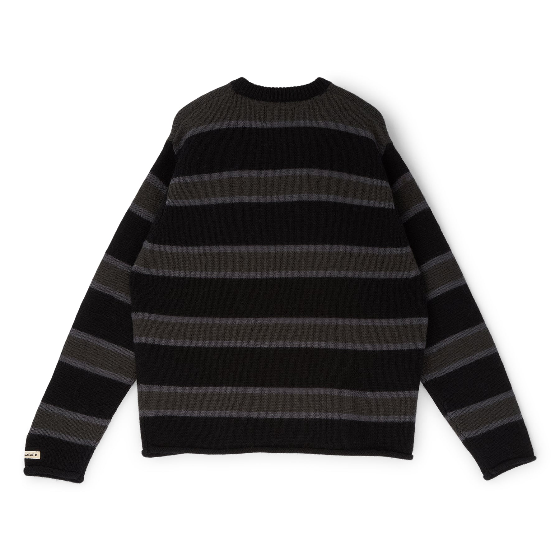 Stussy Striped Wool Sweater (Black)