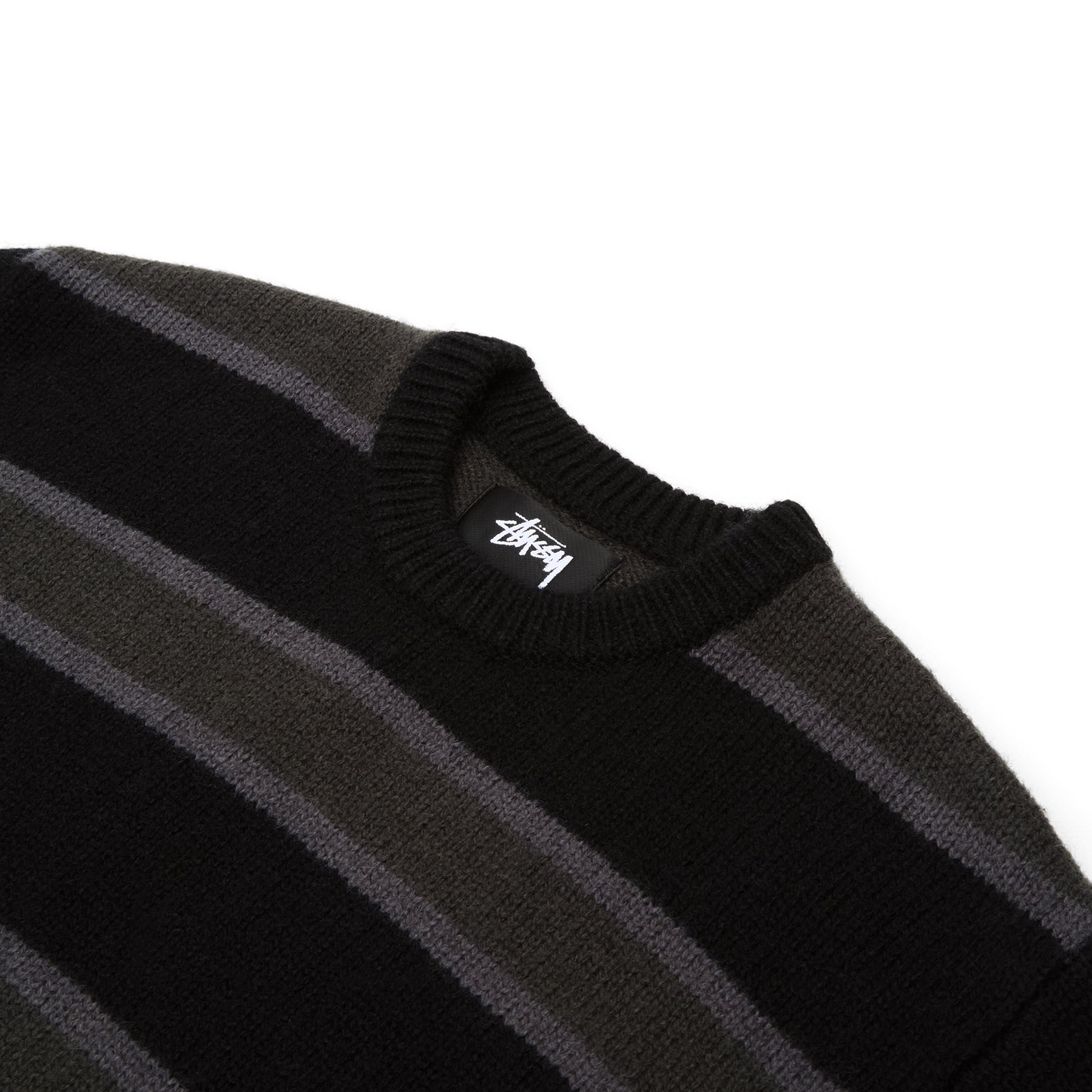 Stussy Striped Wool Sweater (Black) – CNCPTS