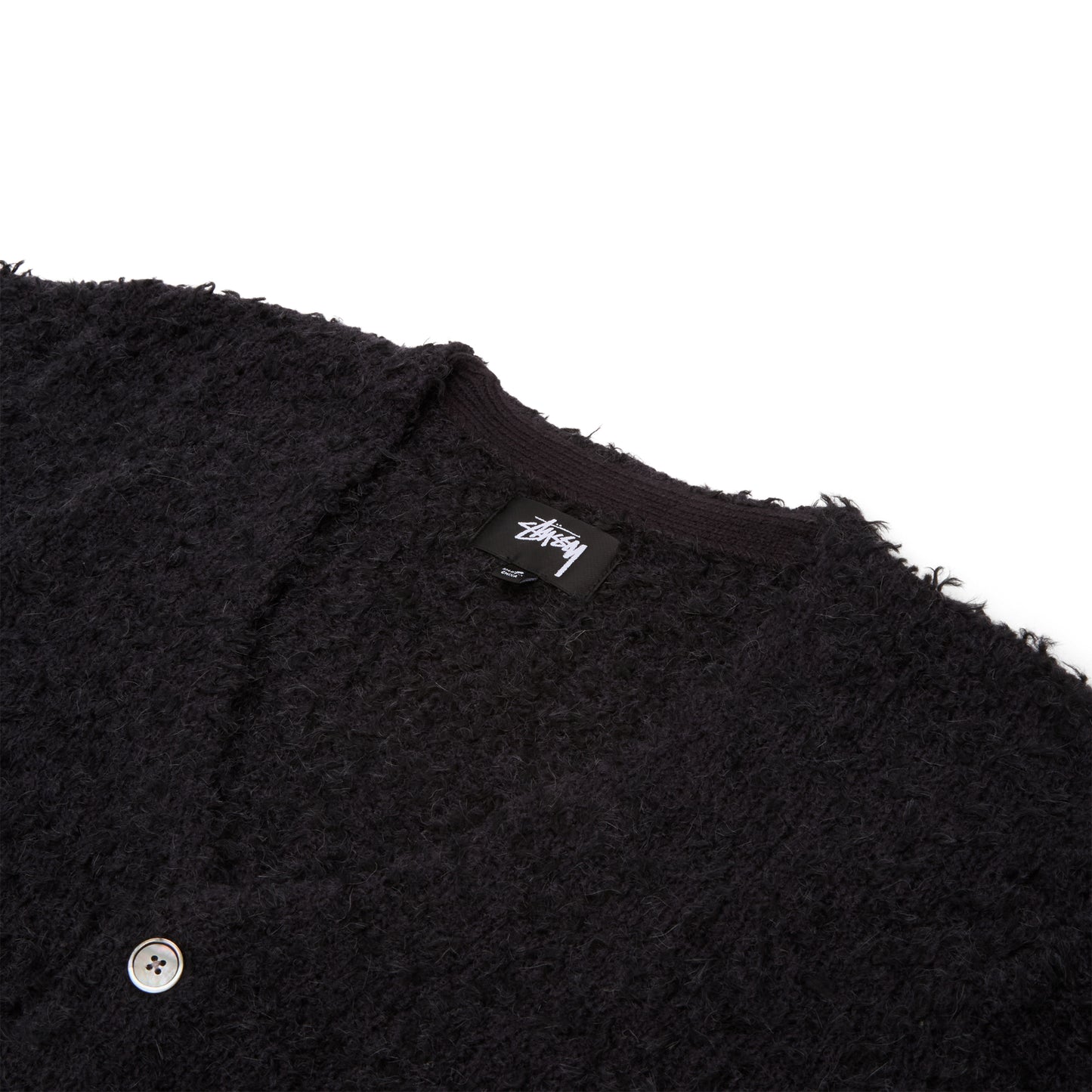 Stussy Textured Cardigan (Black)