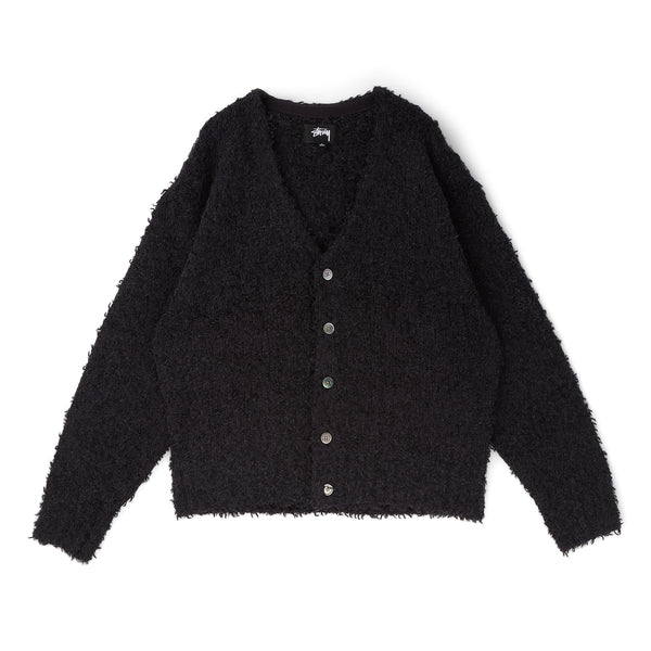 Stussy Textured Cardigan (Black) – CNCPTS