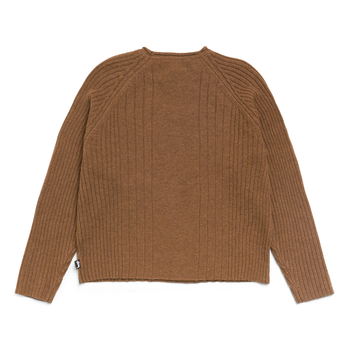 Stussy Merino Roll Neck Sweater (Brown)