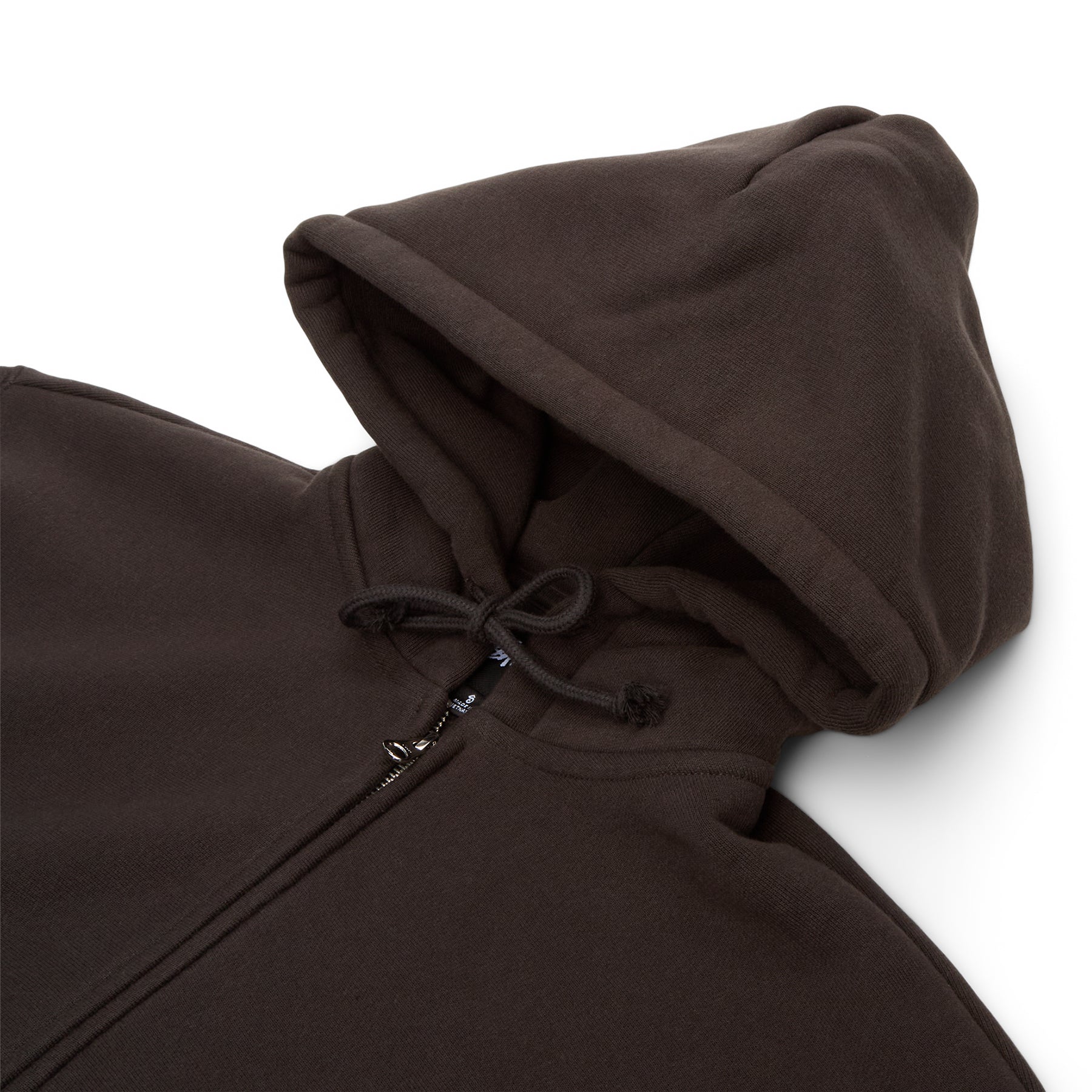 Stussy Cursive Applique Zip Hood (Black)