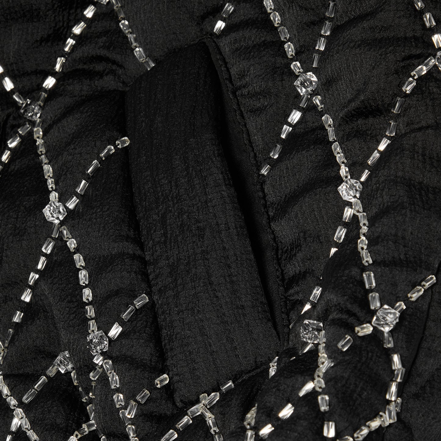 PatBO Hand-Beaded Quilted Jacket (Black)