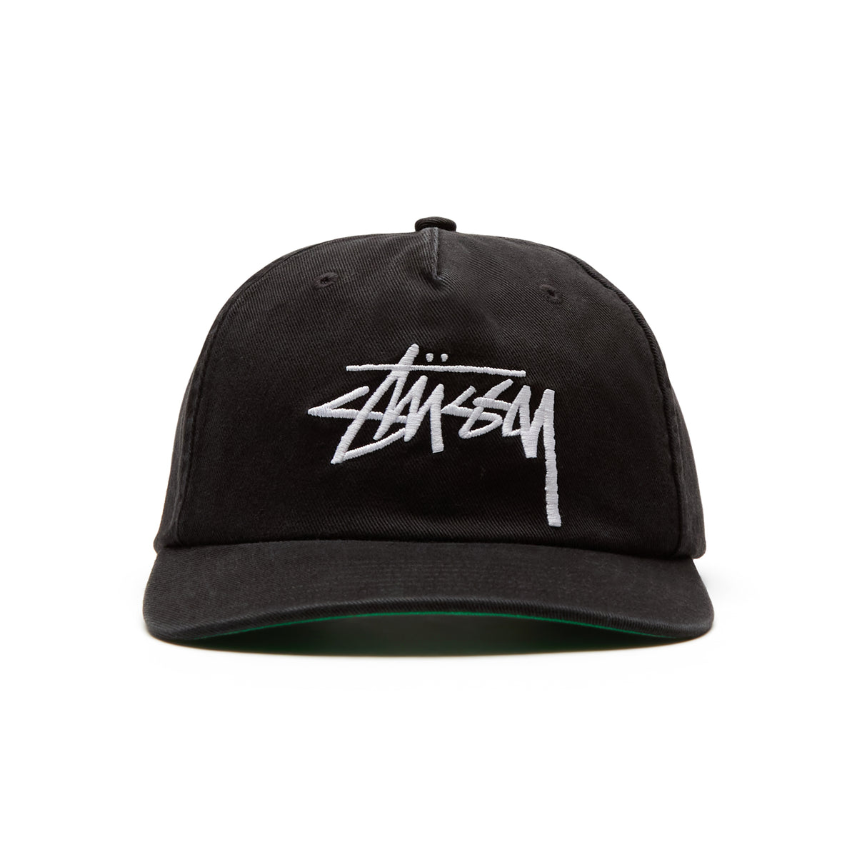 Stussy Big Stock Mid Depth Cap (Black)