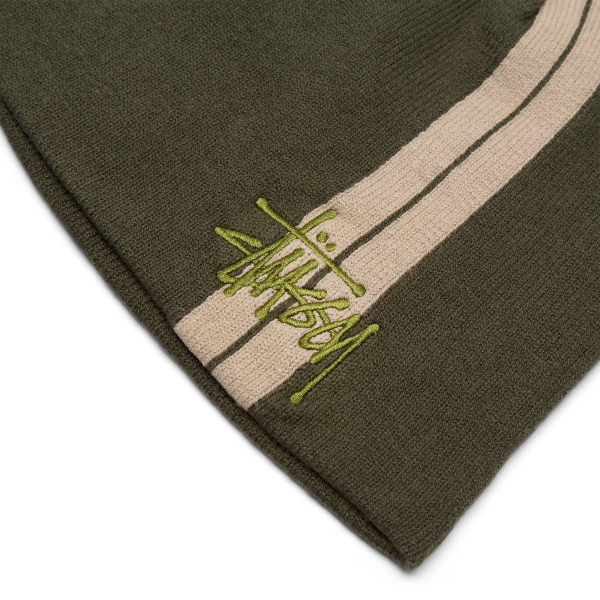 Stussy Double Stripe Skullcap (Olive)