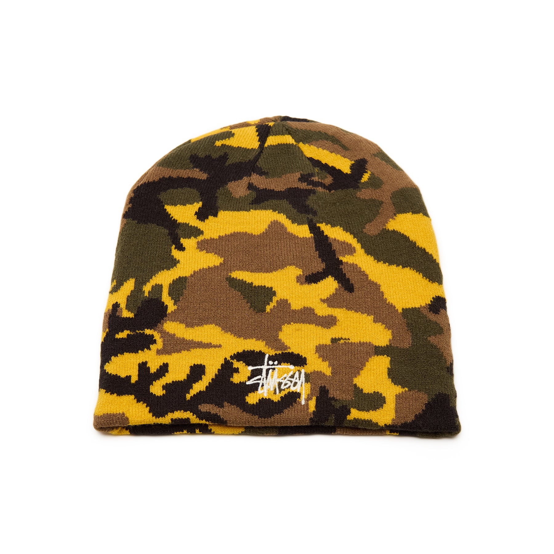 Stussy Basic Jacquard Skullcap (Yellow Camo) – CNCPTS