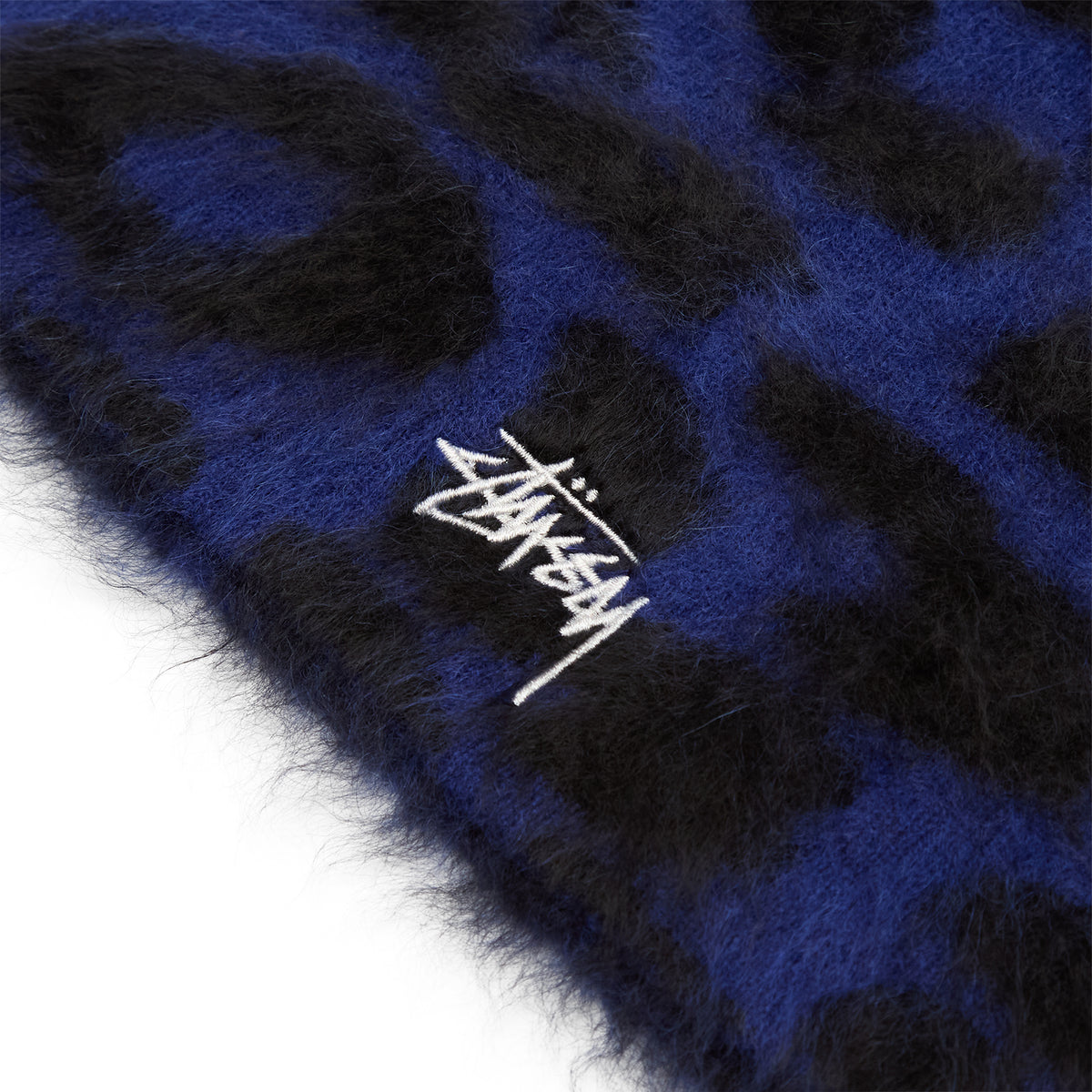 Stussy Cashmere Leopard Skullcap (Royal)