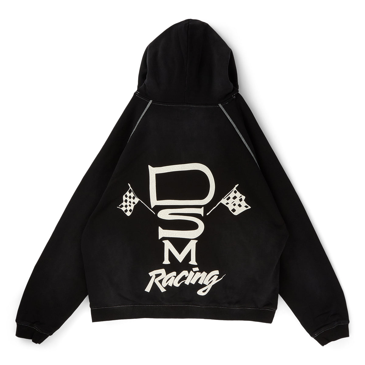 Diet Starts Monday Contrast Stitch Hoodie (Vintage Black)