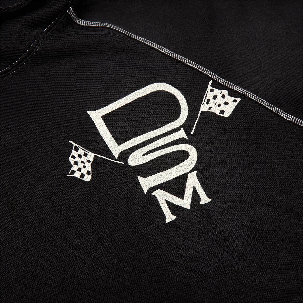 Diet Starts Monday Contrast Stitch Hoodie (Vintage Black)
