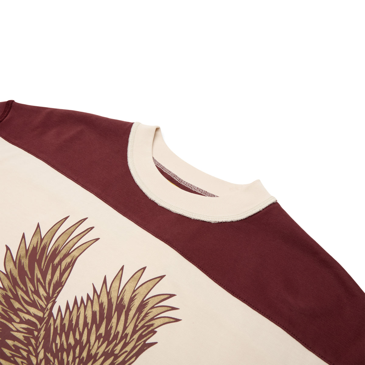 Diet Starts Monday Eagle Yoke Tee (Maroon/Antique White)