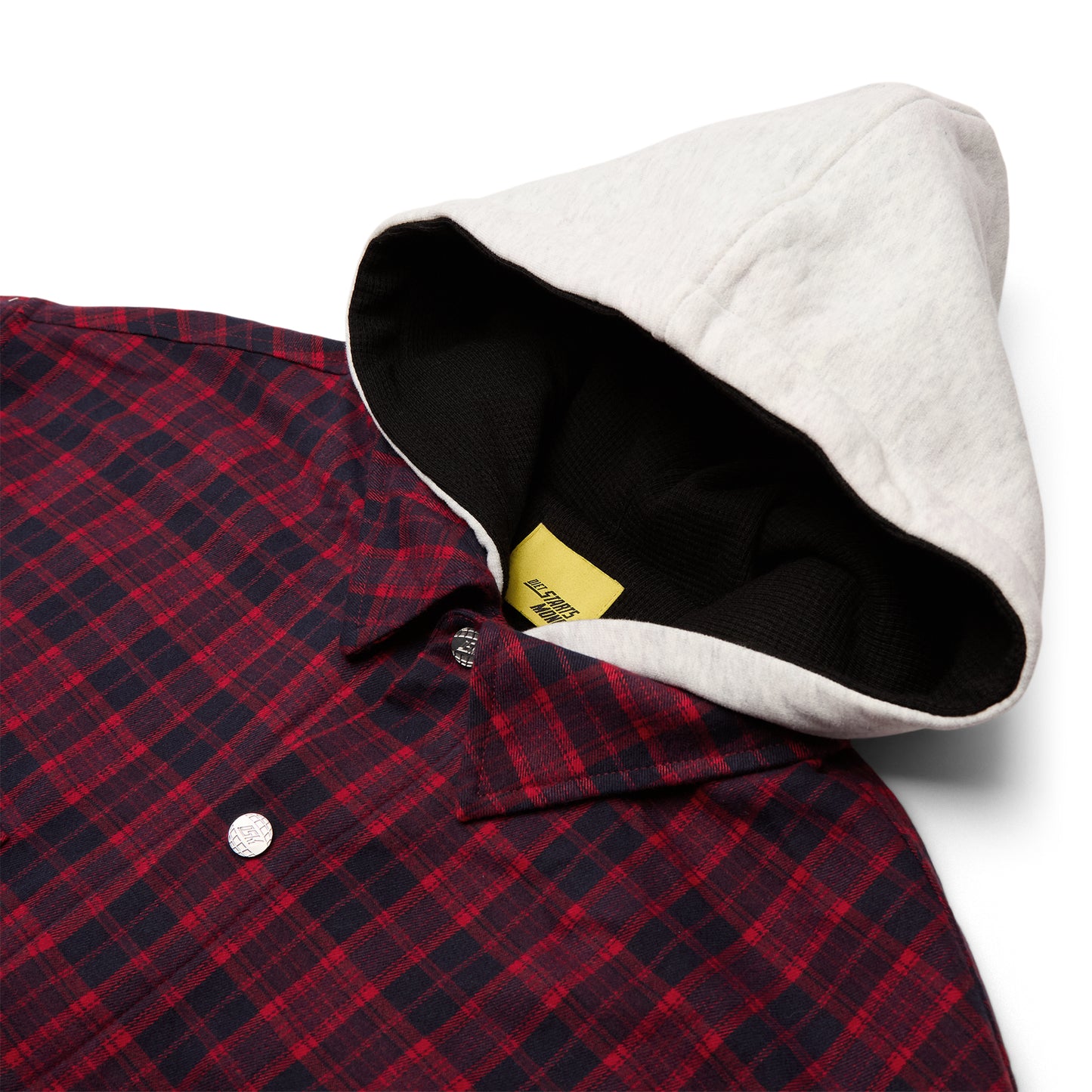 Diet Starts Monday Eagle Hooded Flannel (Red/Navy)