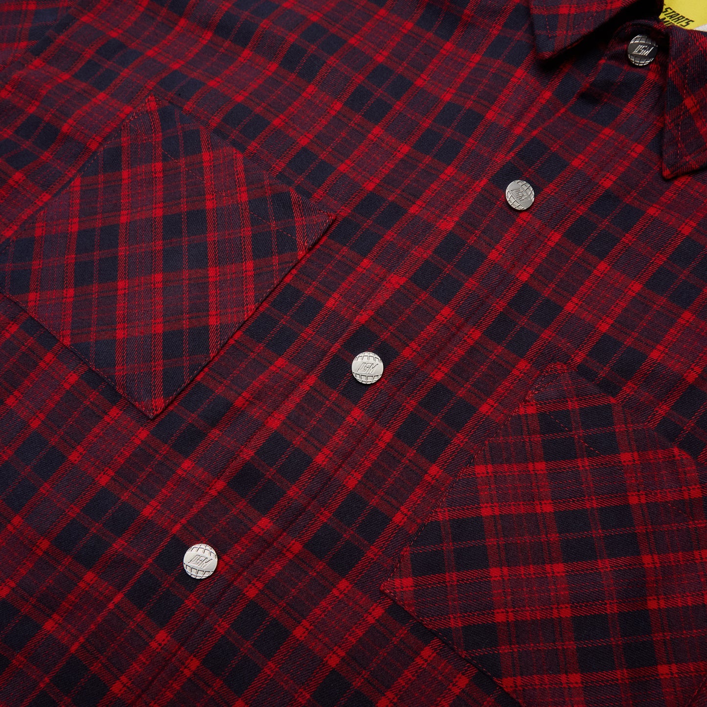 Diet Starts Monday Eagle Hooded Flannel (Red/Navy)