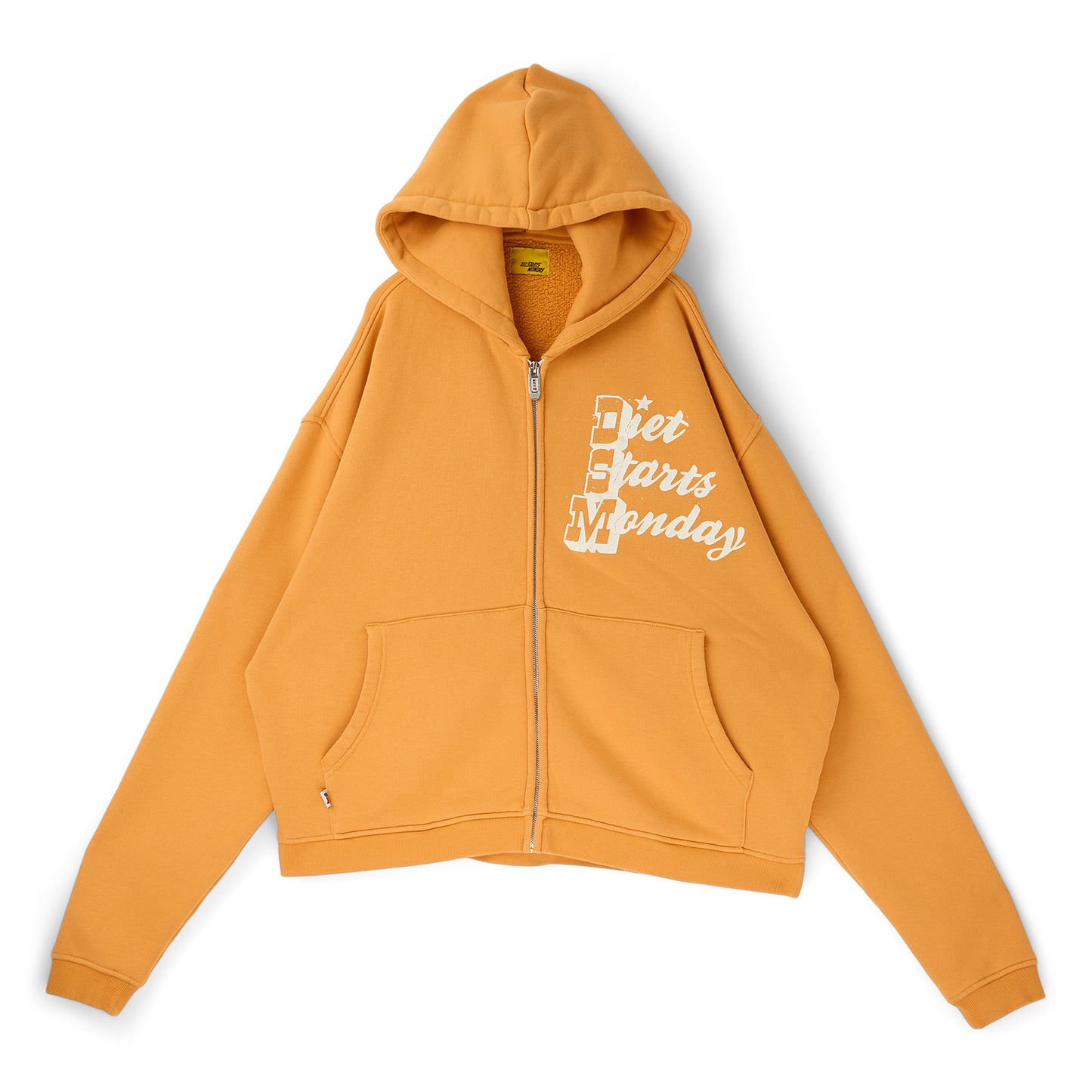 Diet Starts Monday Star Full Zip Sweatshirt (Yellow)