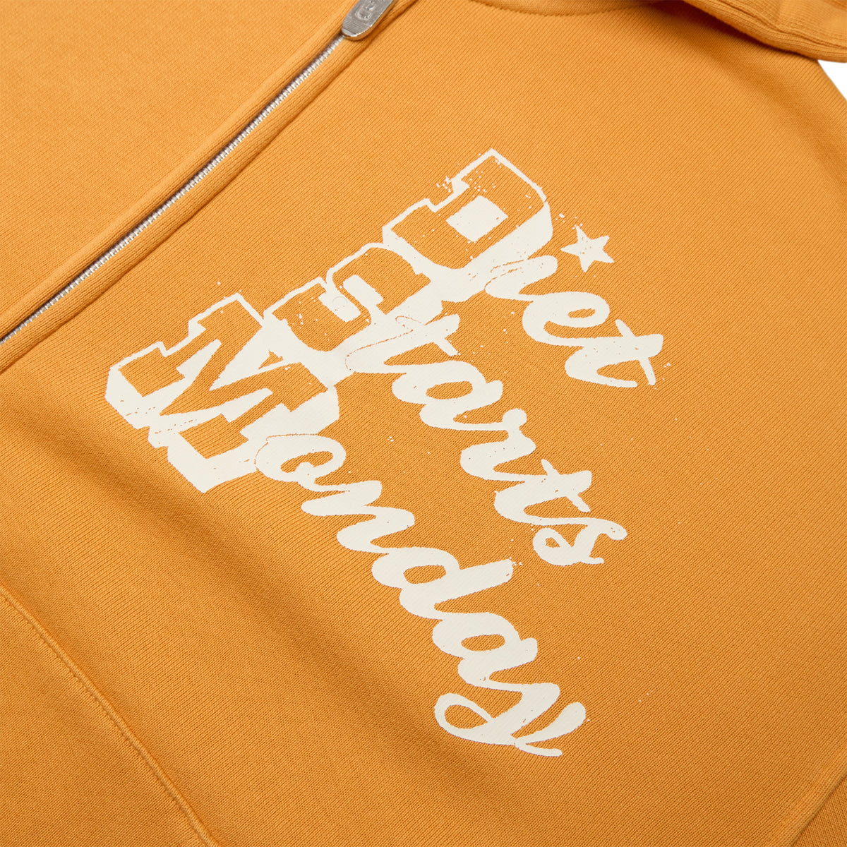 Diet Starts Monday Star Full Zip Sweatshirt (Yellow)