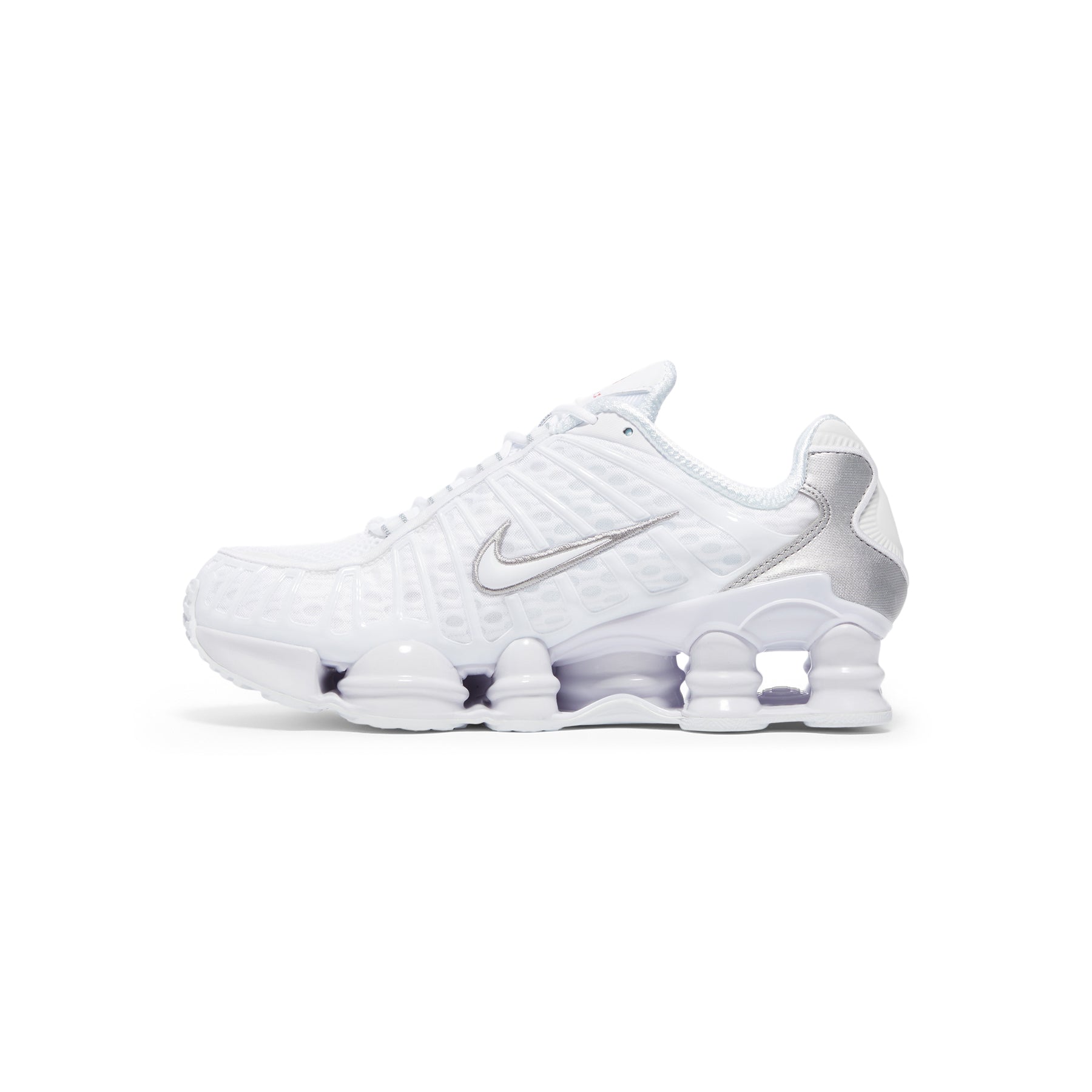 Nike Womens Shox TL (White/Metallic Silver/Max Orange)