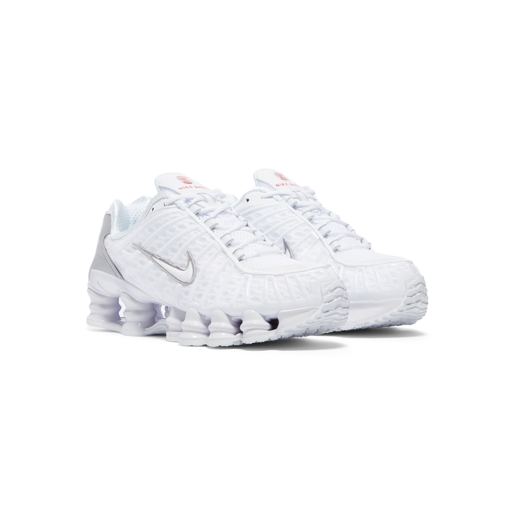 Nike Womens Shox TL (White/Metallic Silver/Max Orange)