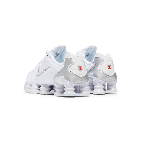 Nike Womens Shox TL (White/Metallic Silver/Max Orange)
