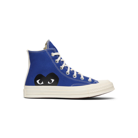 Comme Des Garcons PLAY Converse (Grey/Blue)