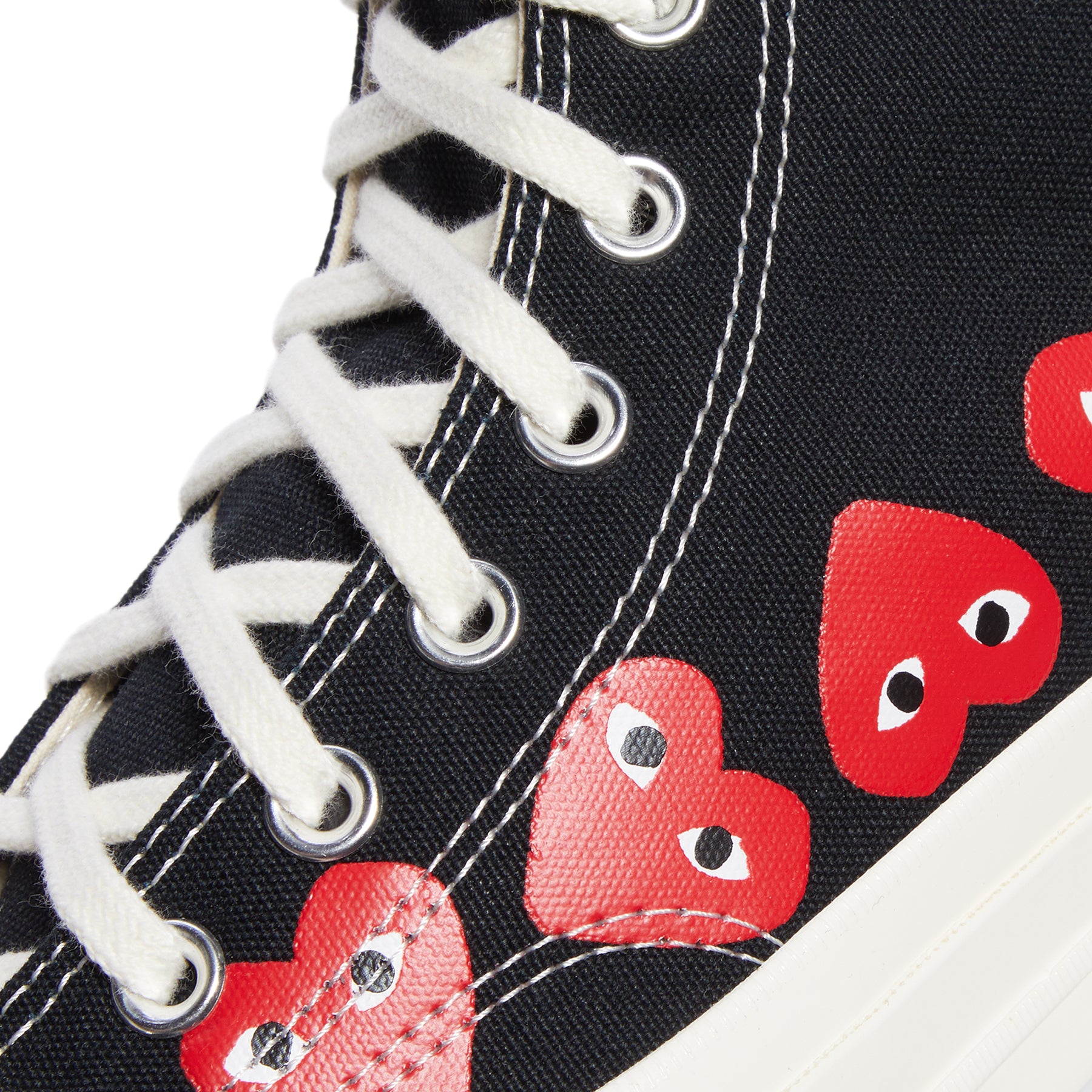black cdg high tops