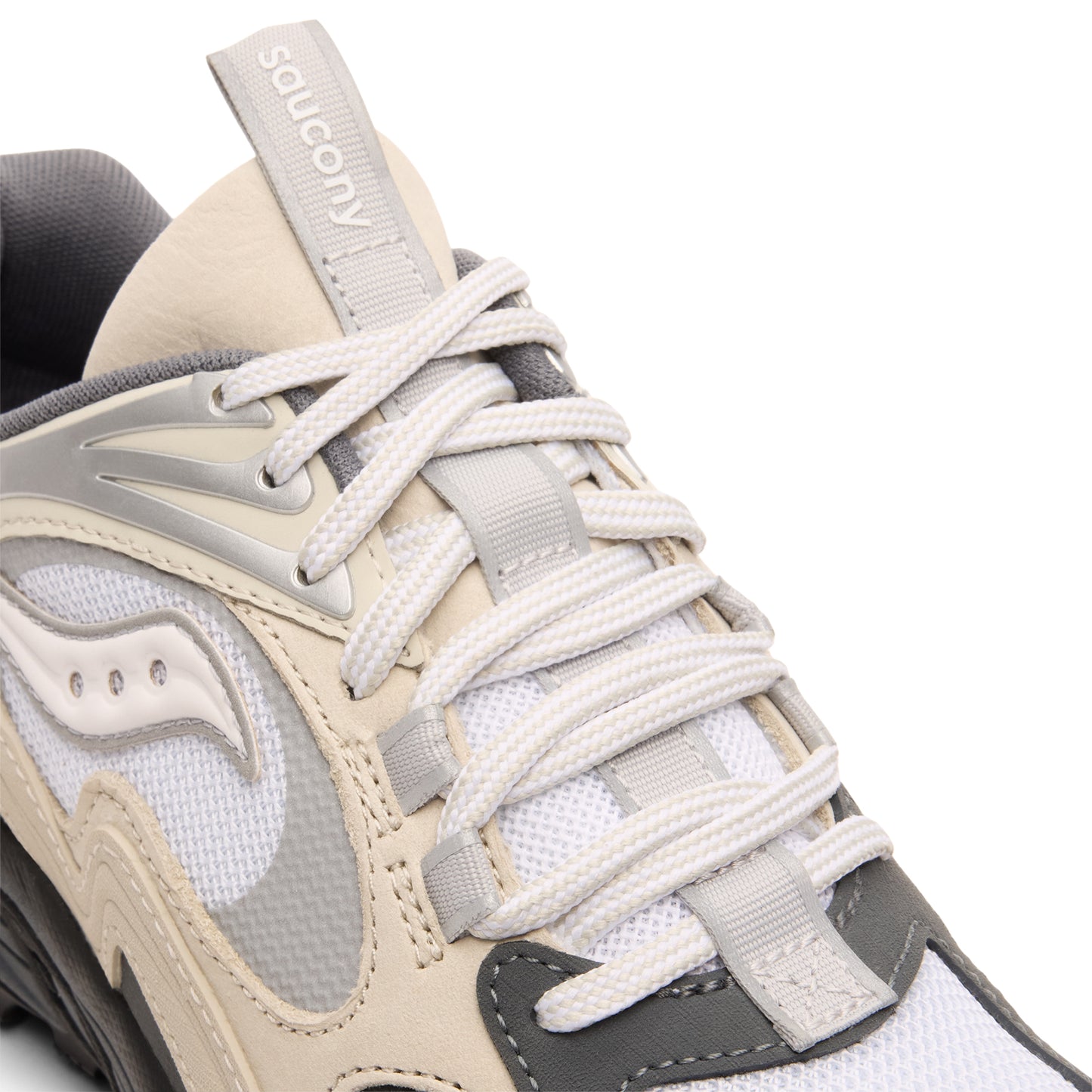 Saucony Grid Aura X (White/Silver)