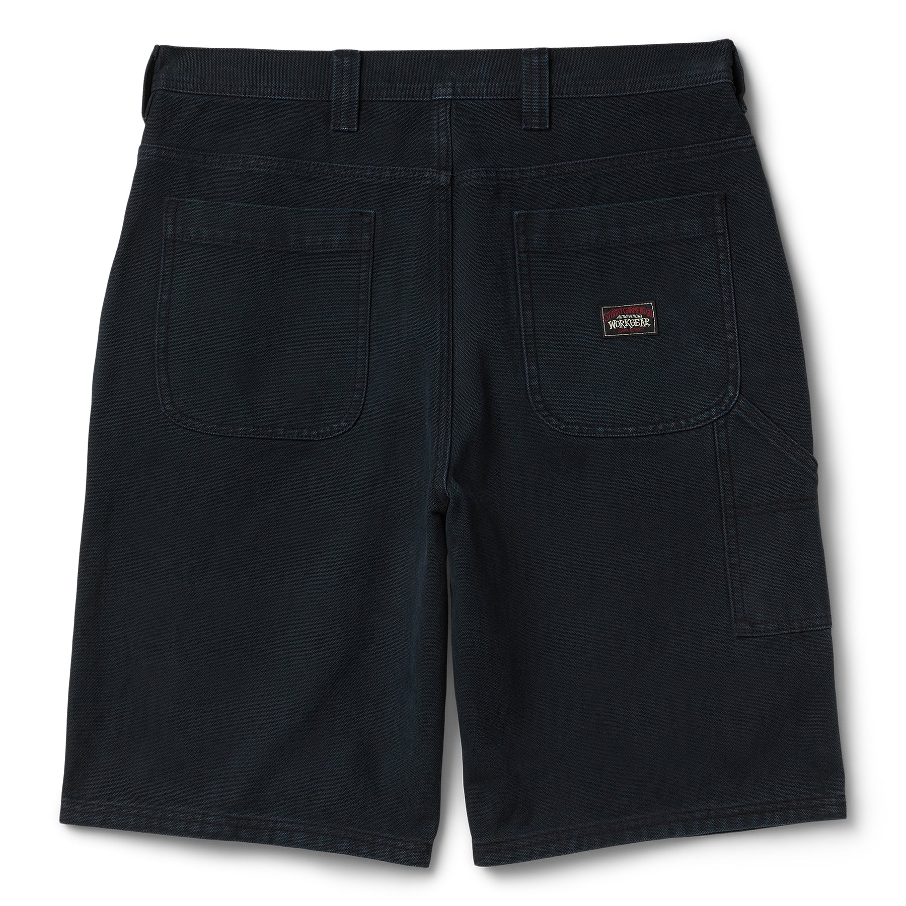 Stussy Work Short Washed Canvas Shorts (Black)