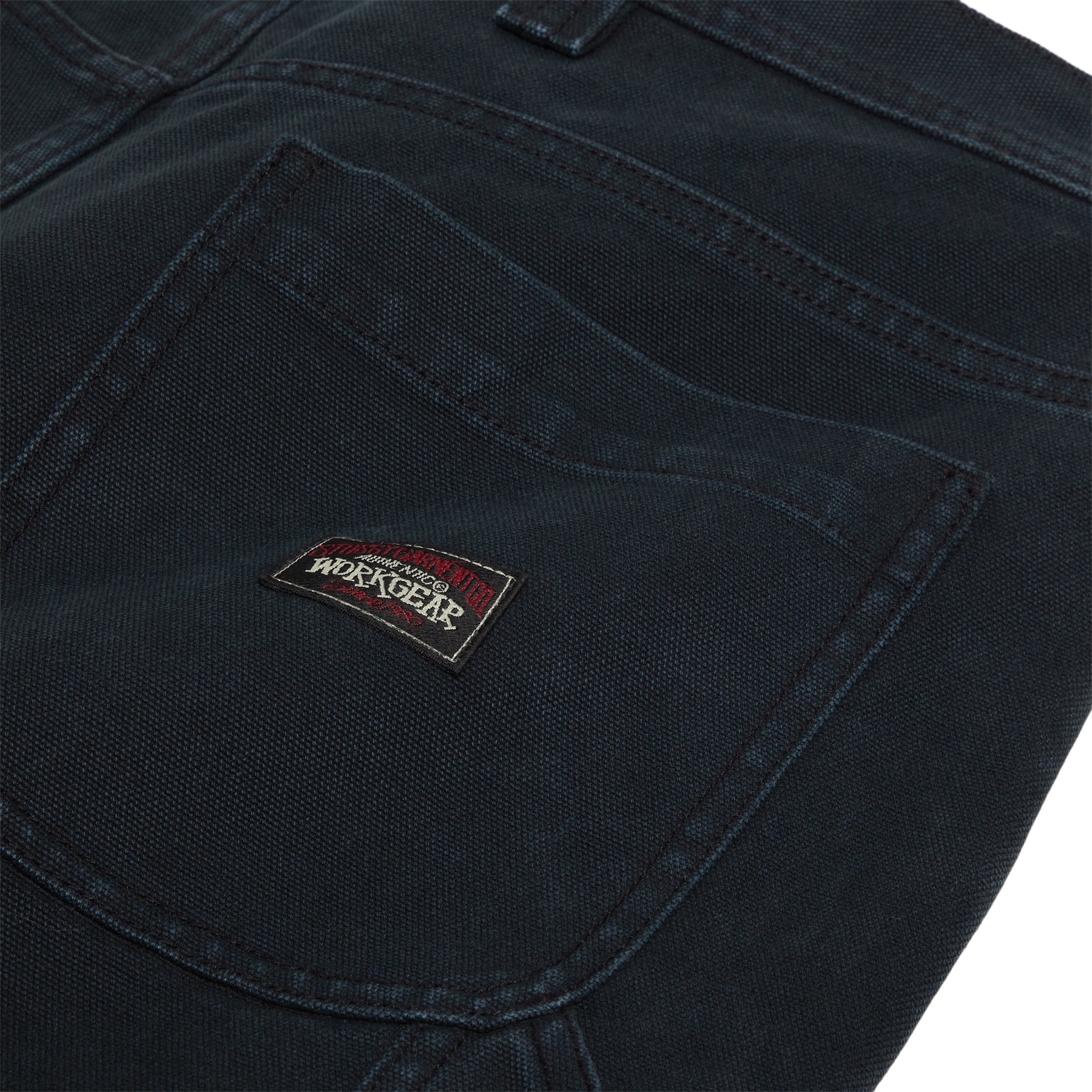 Stussy Work Short Washed Canvas Shorts (Black)