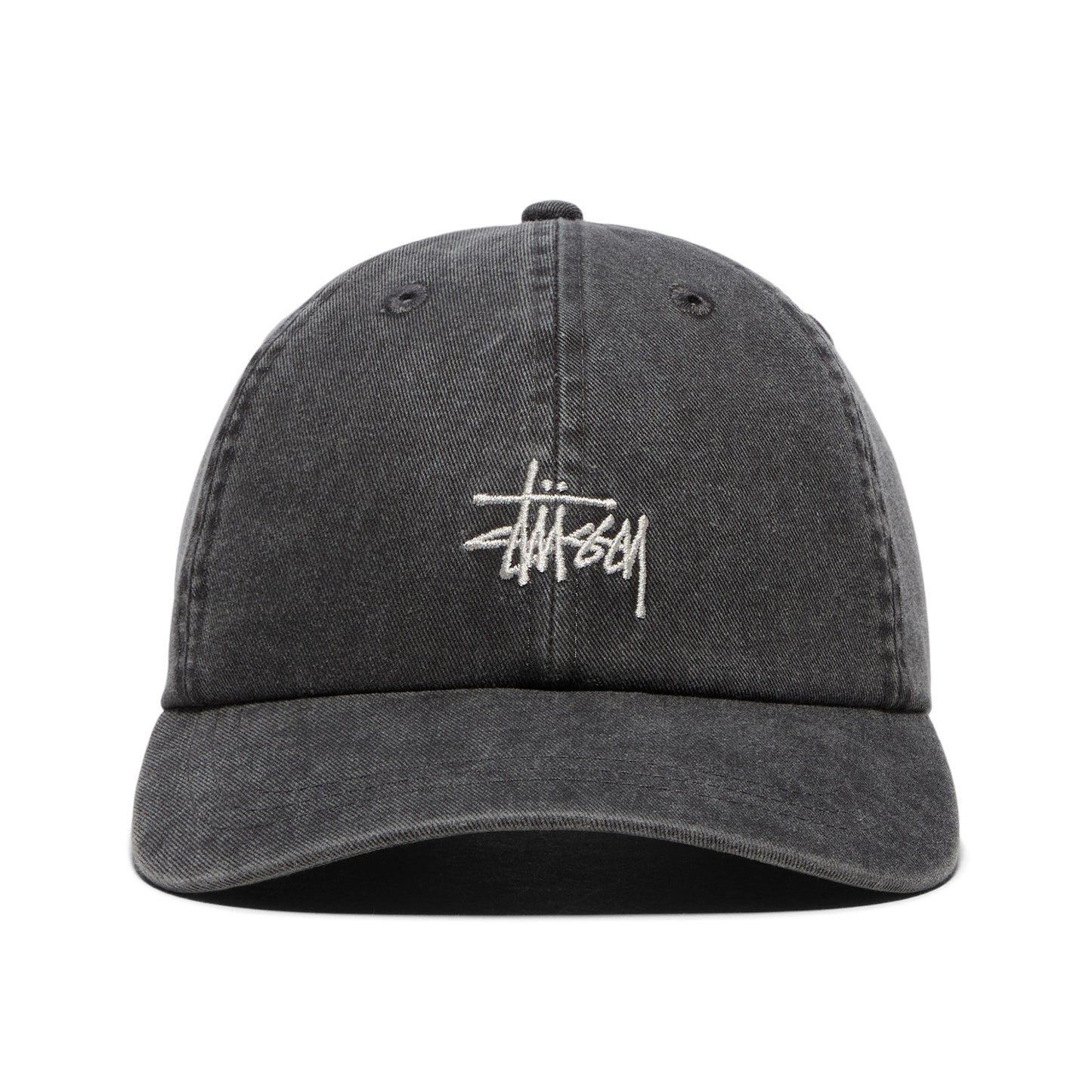 Stussy Basic Washed Low Pro Cap (Charcoal)