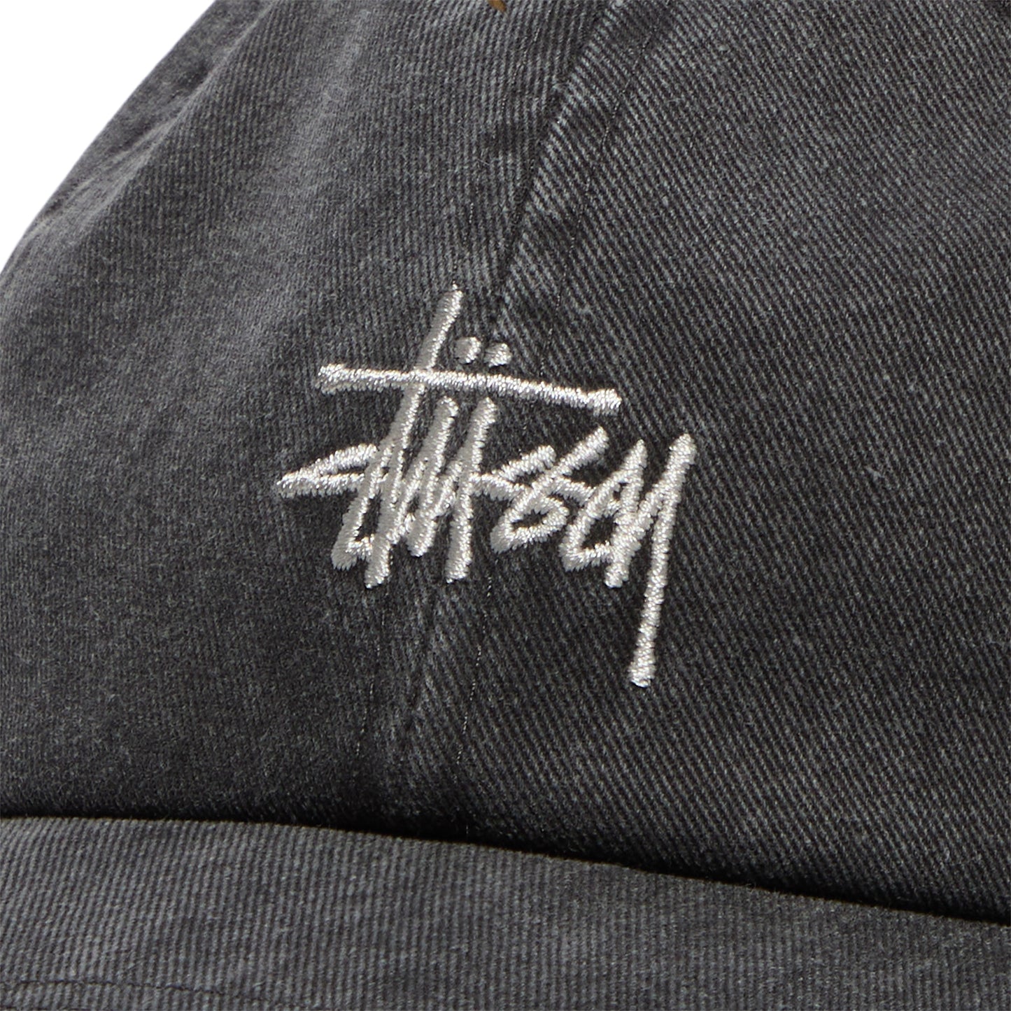 Stussy Basic Washed Low Pro Cap (Charcoal)
