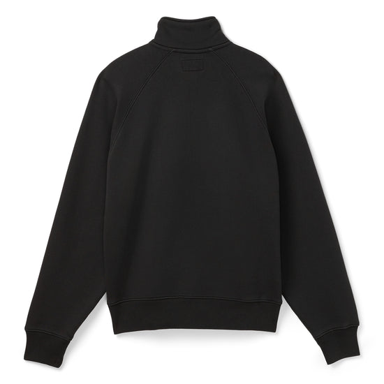 Stussy Fleece Relaxed Half Zip (Washed Black)