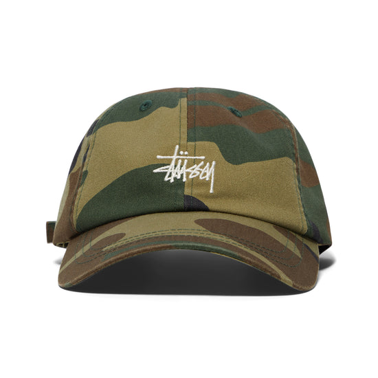 Stussy Basic Washed Low Pro Cap (Woodland Camo)