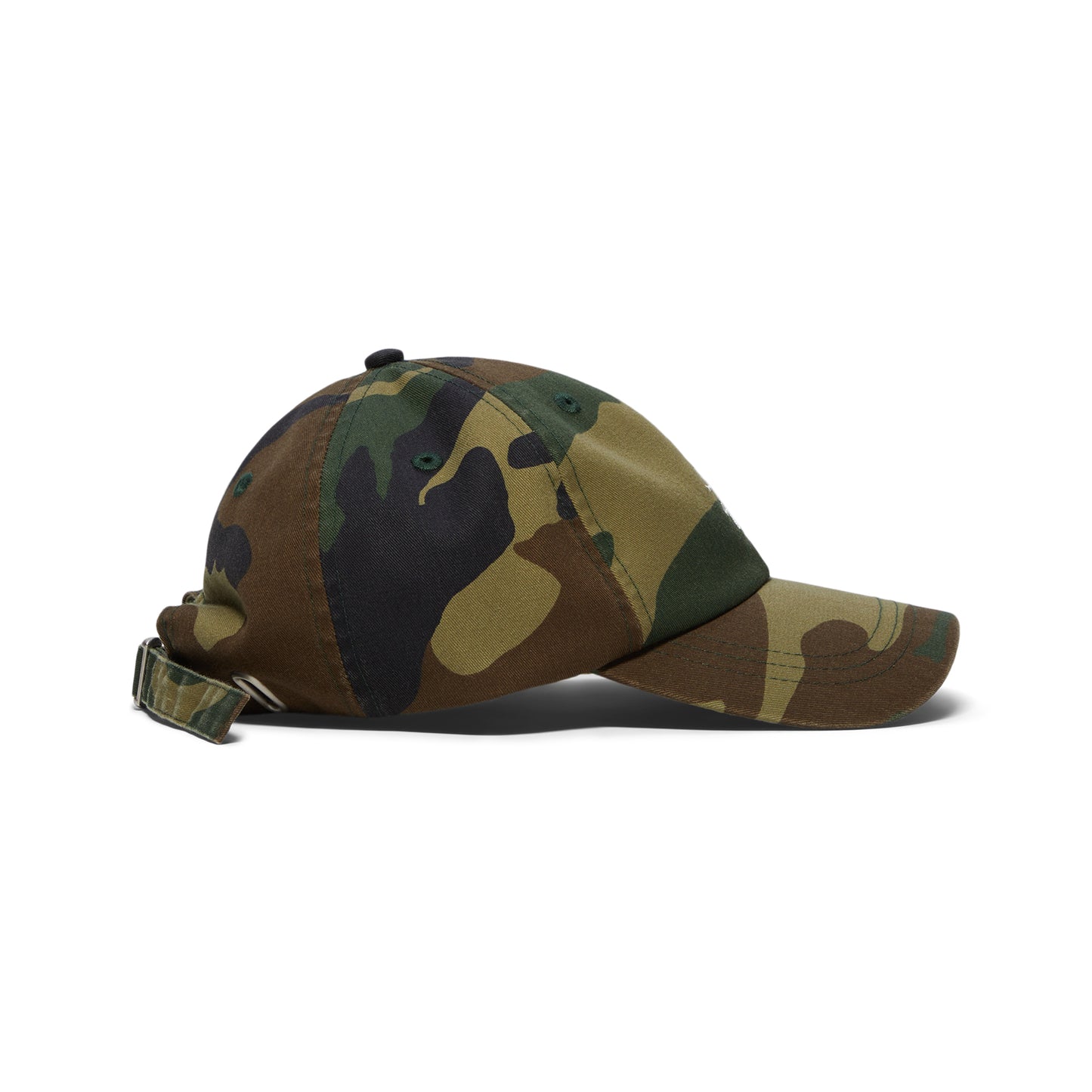 Stussy Basic Washed Low Pro Cap (Woodland Camo)