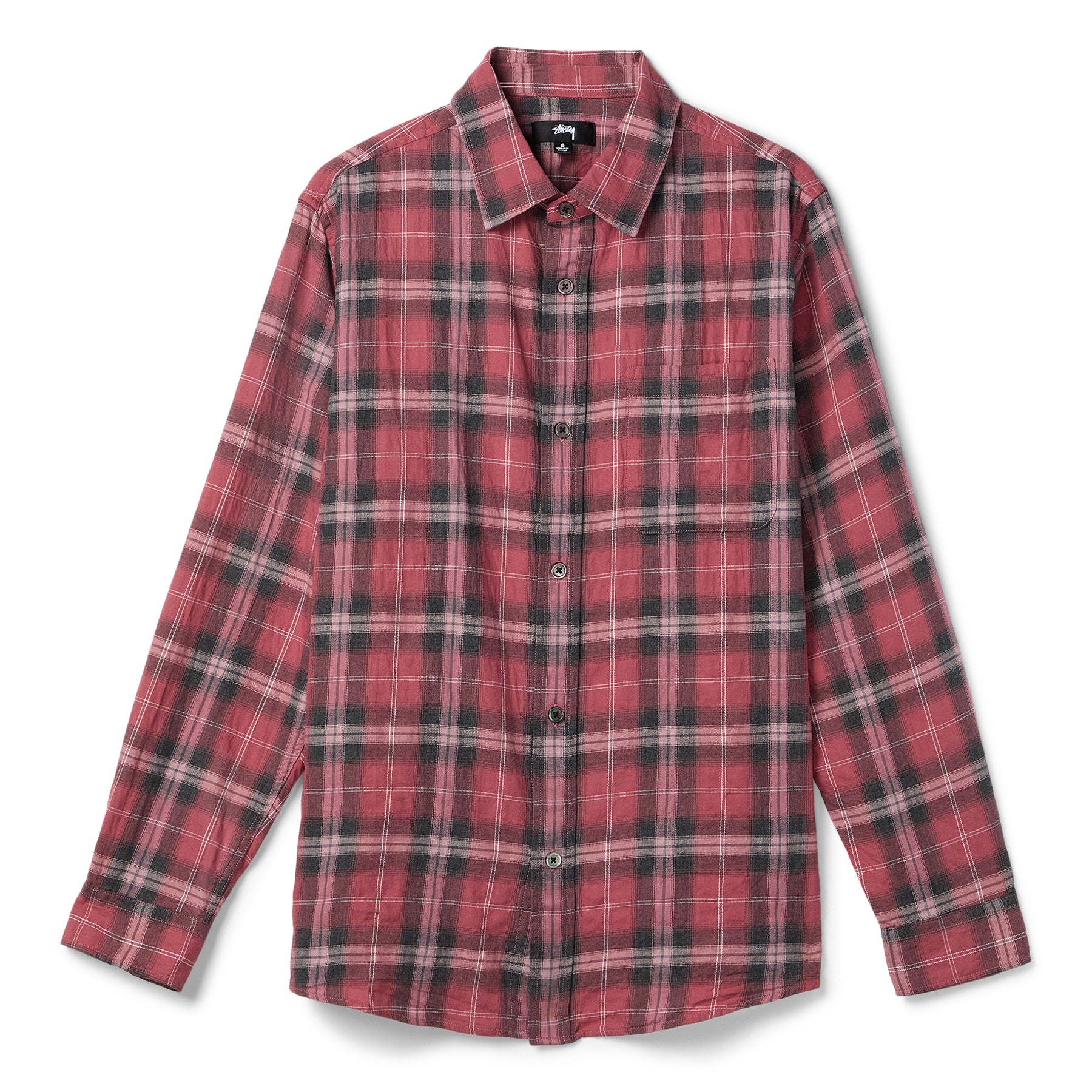 Stussy Beach Plaid Shirt (Red)