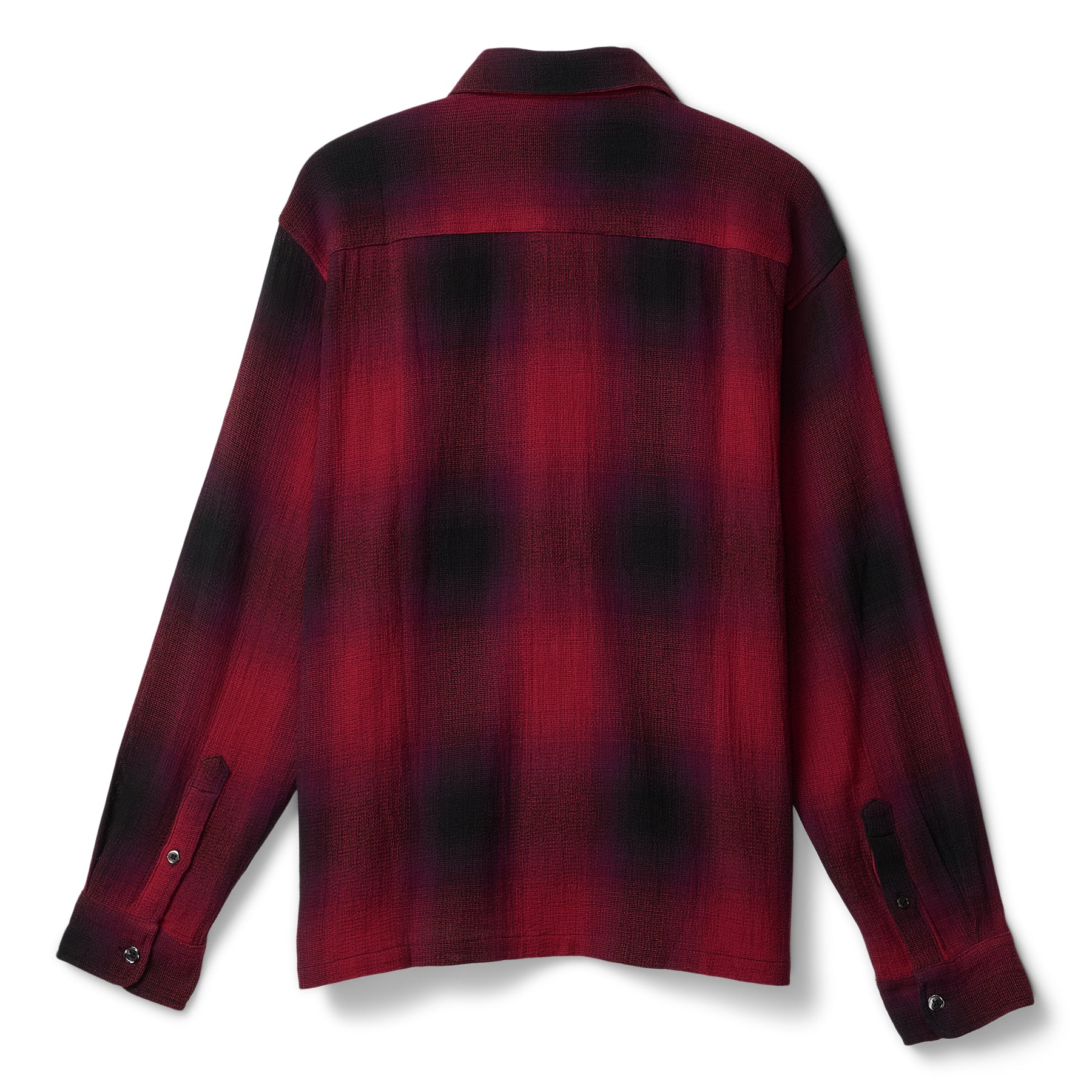 Stussy Loose Weave Plaid Shirt (Red)