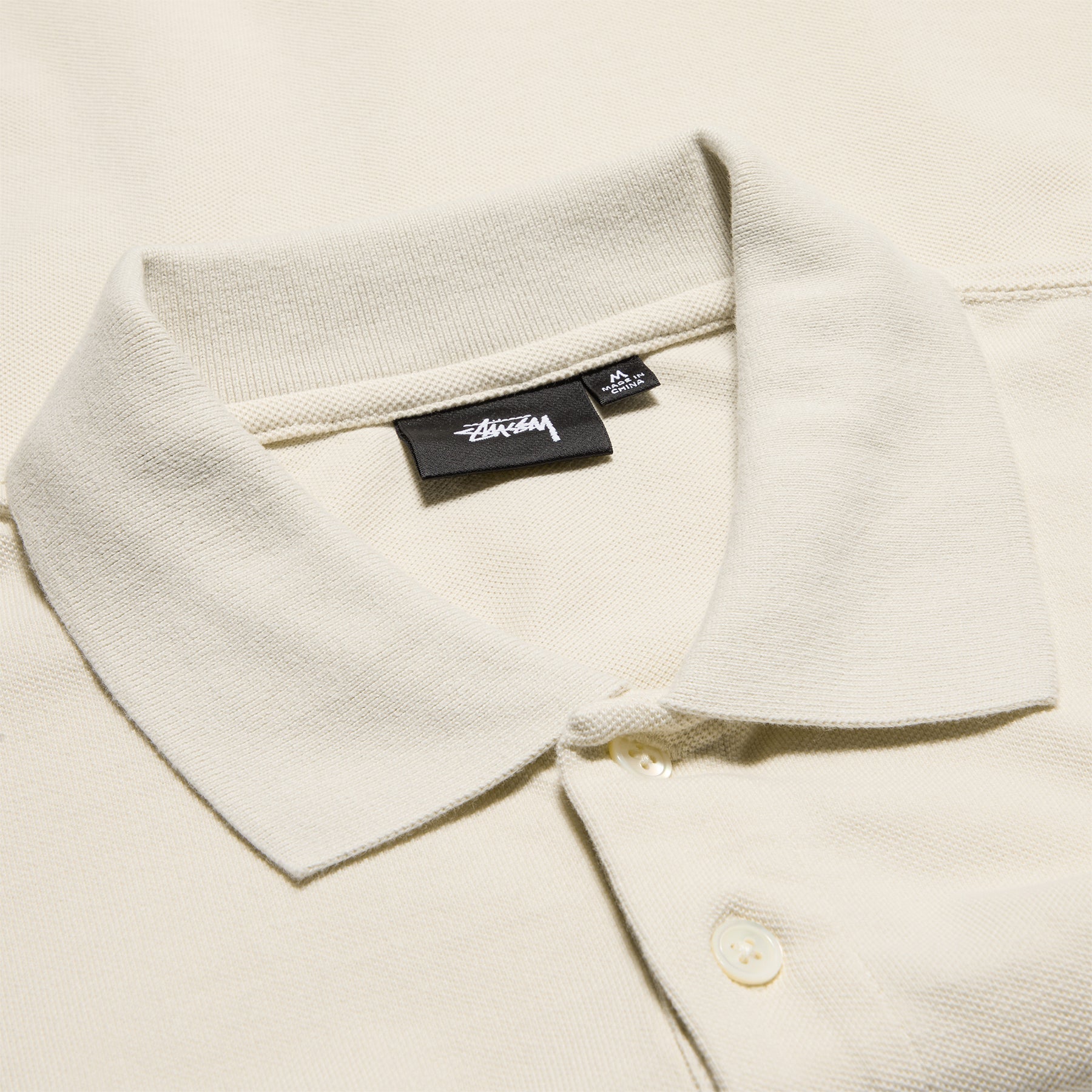 Stussy Classic Pique Polo (Off White)