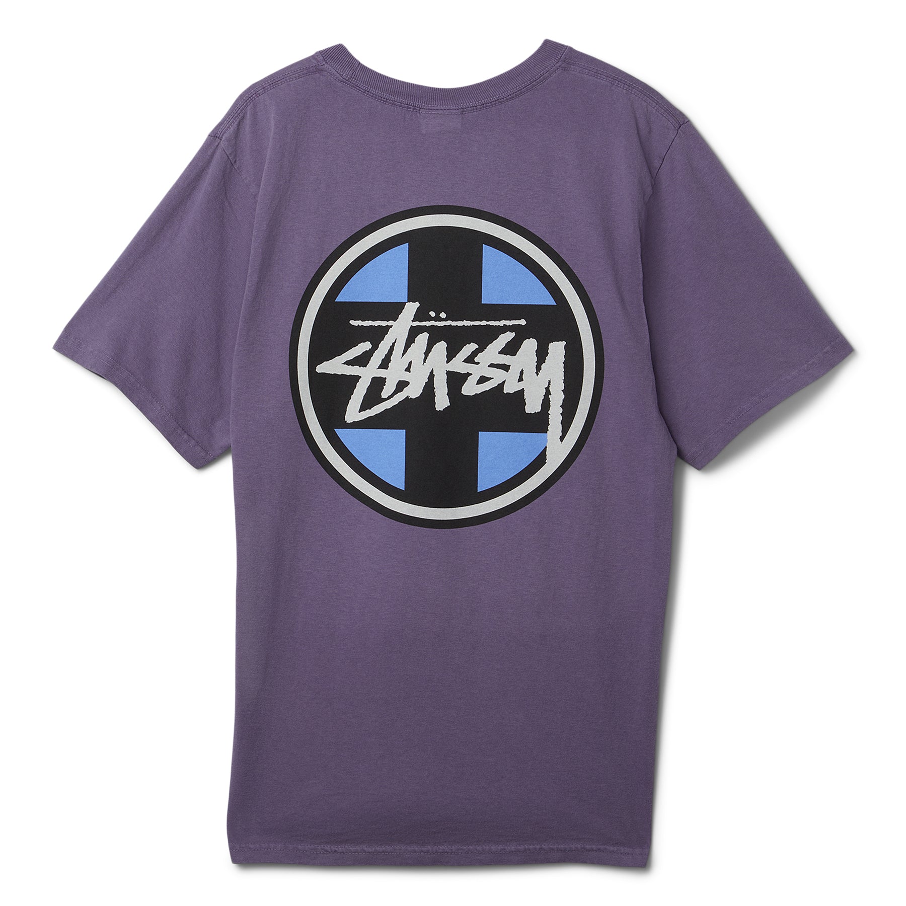 Stussy T-Shirt Double Sided Skateboard Surf S/S Blue 80
