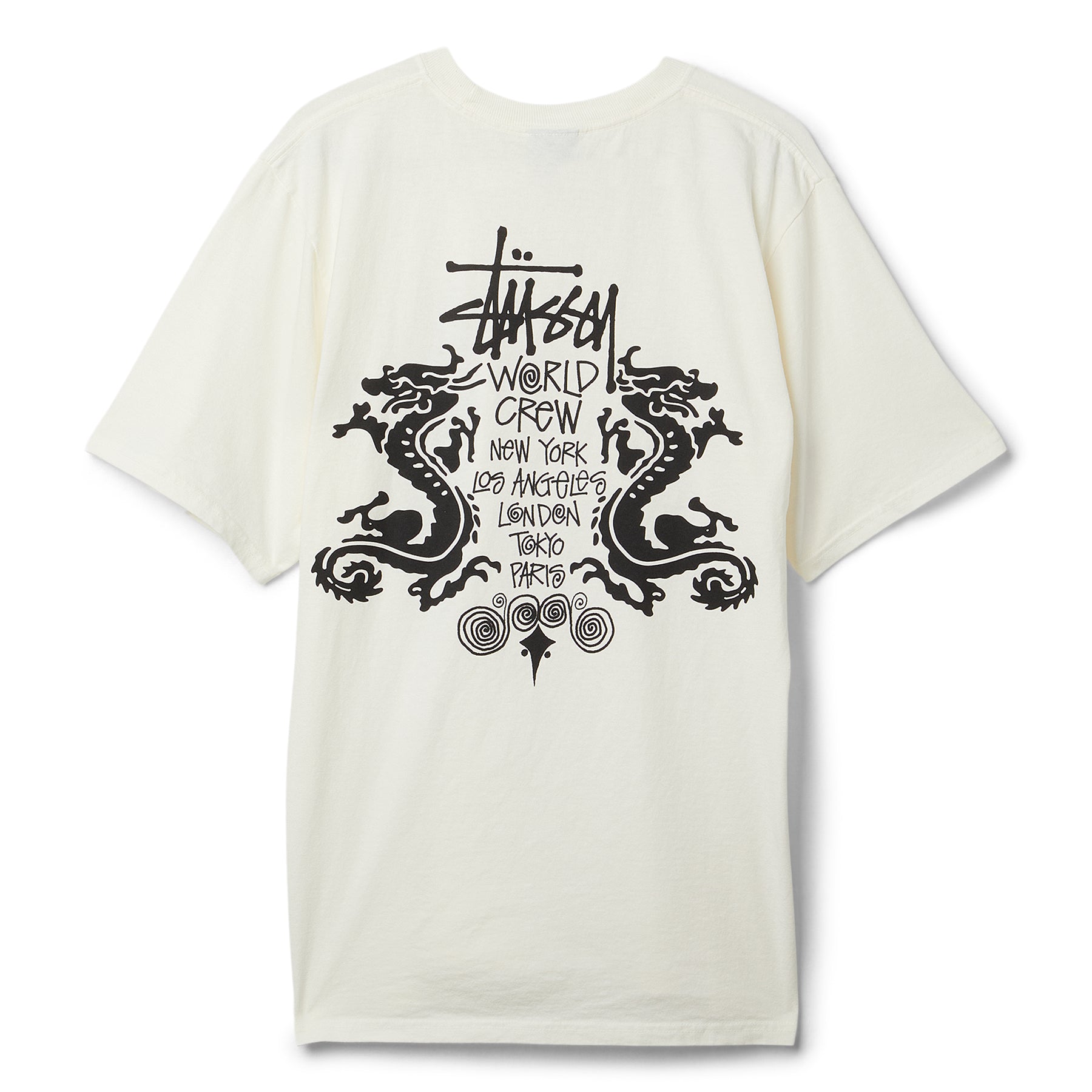 Double Dragon Tee Pigment Dyed – Natural | Tees | Stüssy