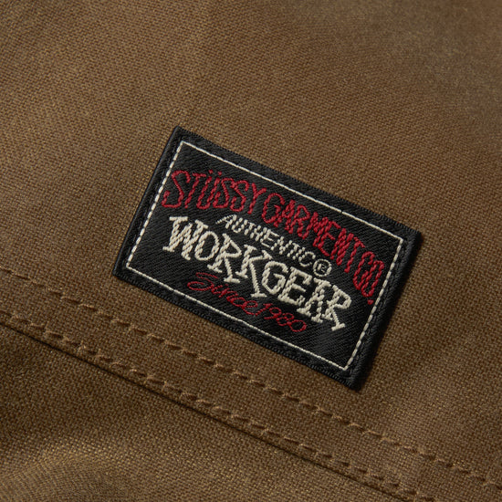 Stussy Work Jacket Waxed Cotton (Khaki)