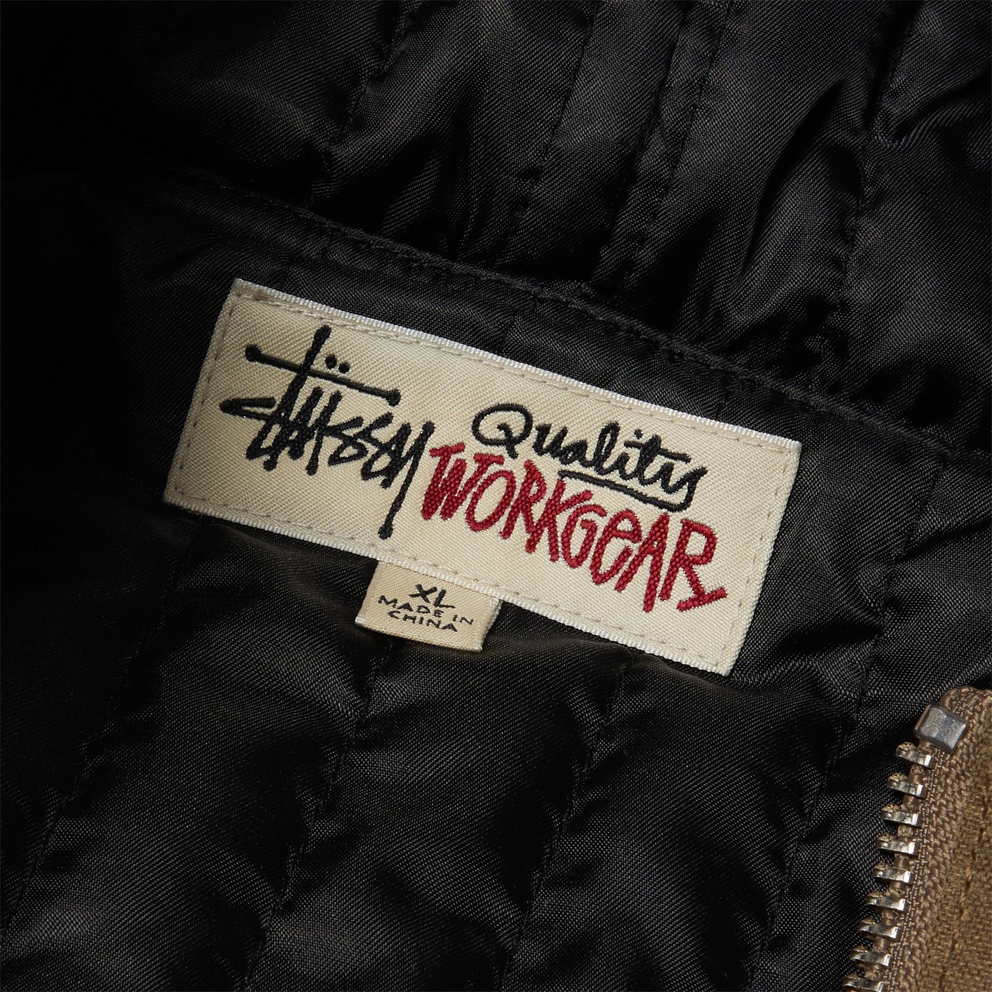 Stussy Work Jacket Waxed Cotton (Khaki)