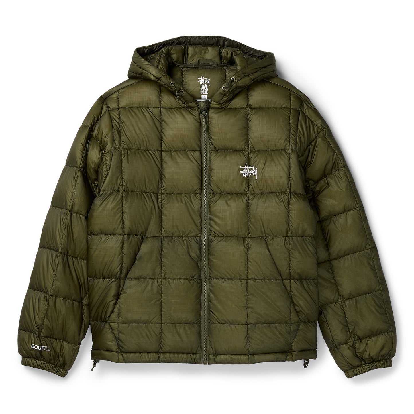 Stussy Midweight Hooded Puffer (Olive)