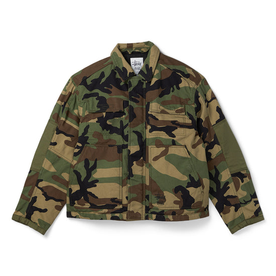 Stussy Utility Workgear Jacket (Woodland Camo)