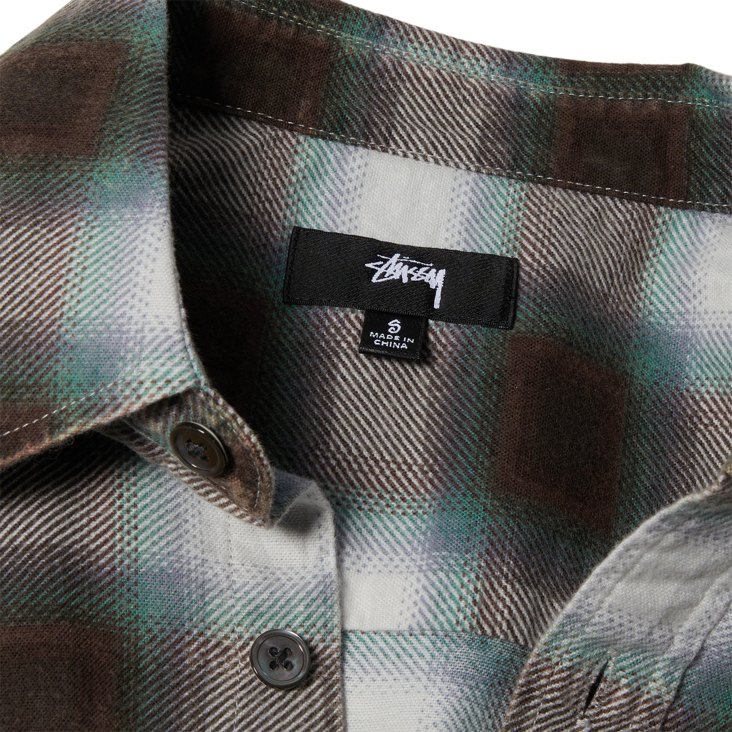 Stussy June Plaid Shirt (Bone)