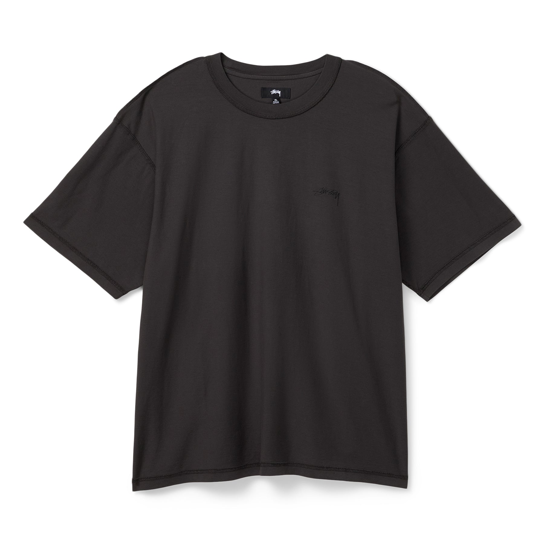 Stussy Lazy Short Sleeve Tee (Vintage Black)