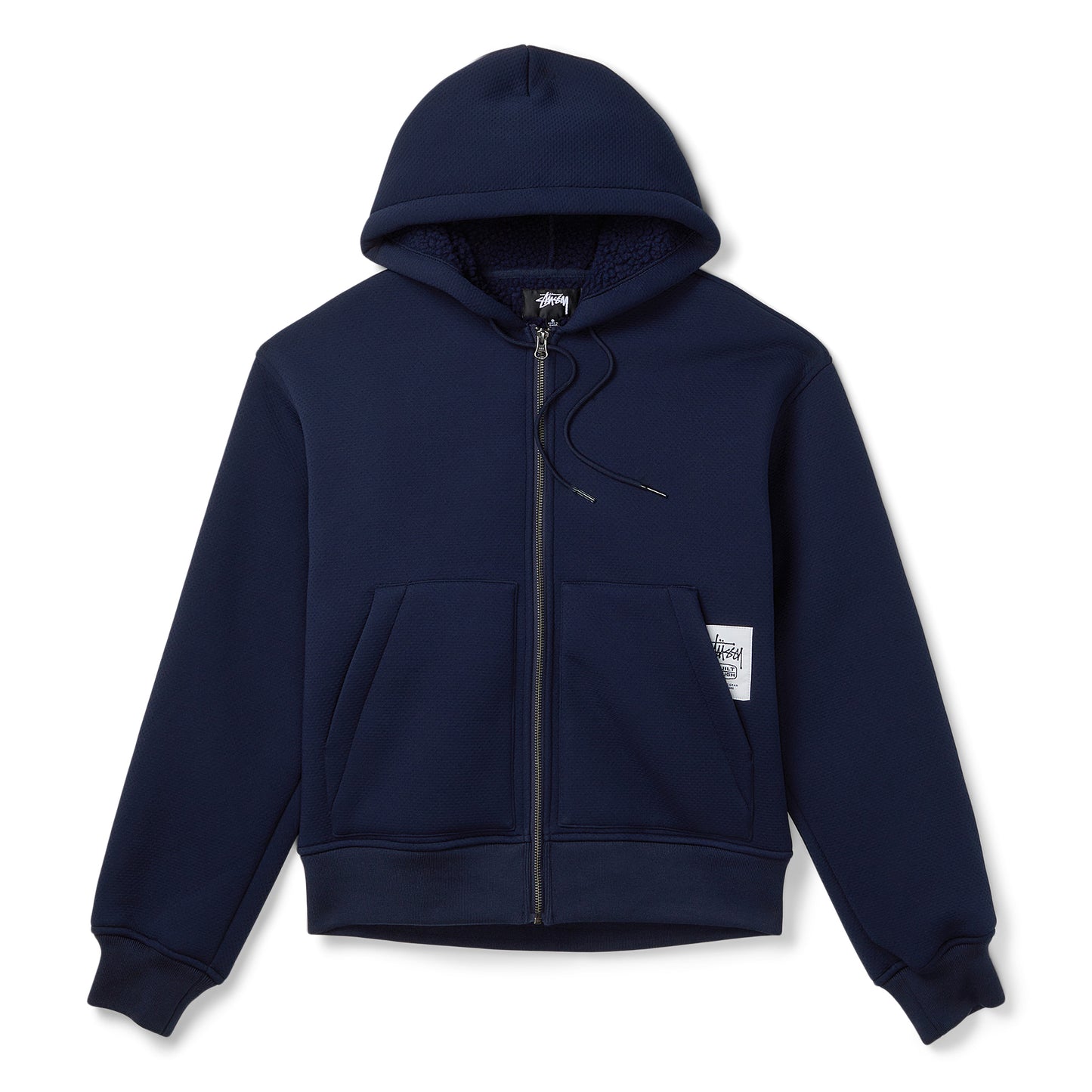 Stussy Bonded Sherpa Lined Hoodie (Blue)