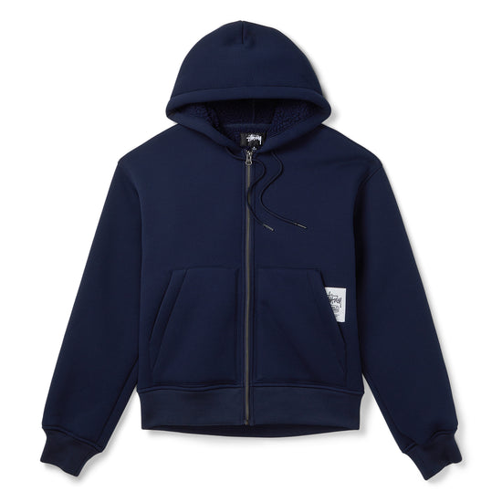 Stussy Bonded Sherpa Lined Hoodie (Blue)