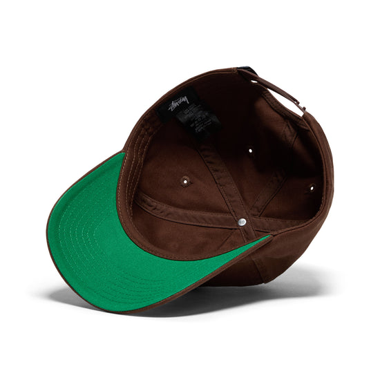 Stussy Big Stock Mid Depth Cap (Chocolate)