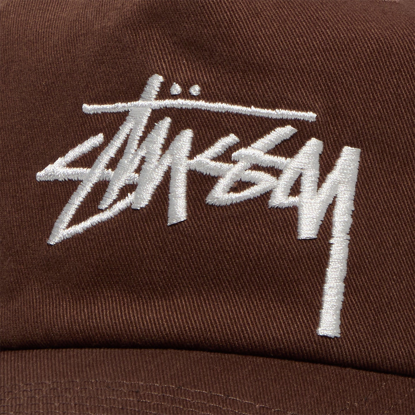 Stussy Big Stock Mid Depth Cap (Chocolate)