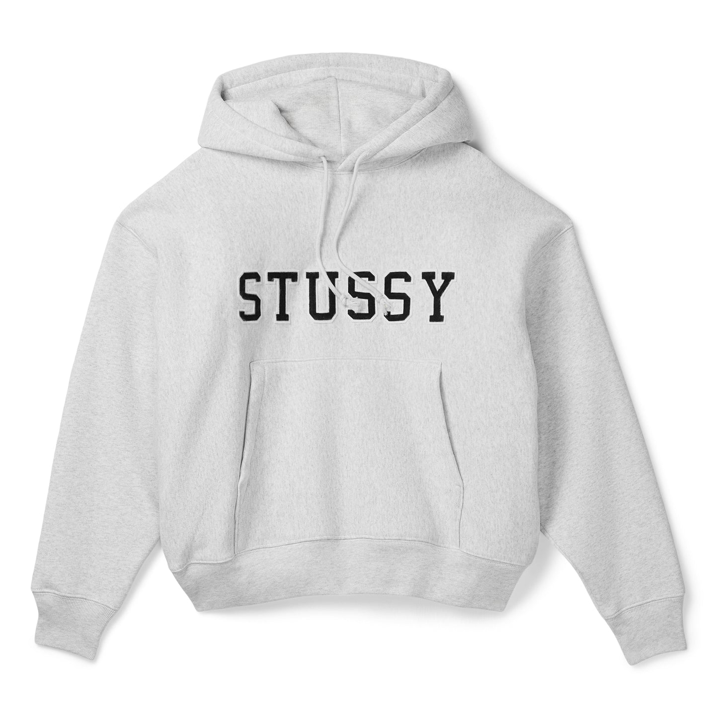 Stussy Applique Hoodie (Ash Heather)