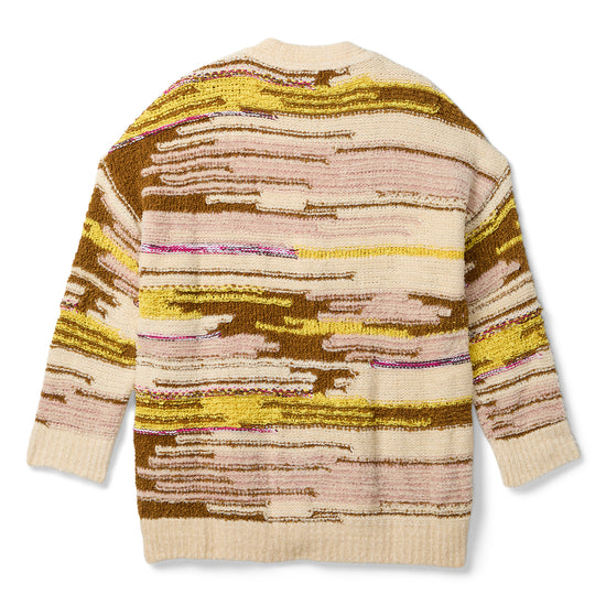 Moschino Jeans Cotton and Nylon Cardigan (Brown/White)