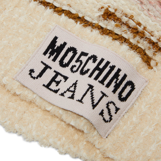 Moschino Jeans Cropped Sweater (Brown/White)